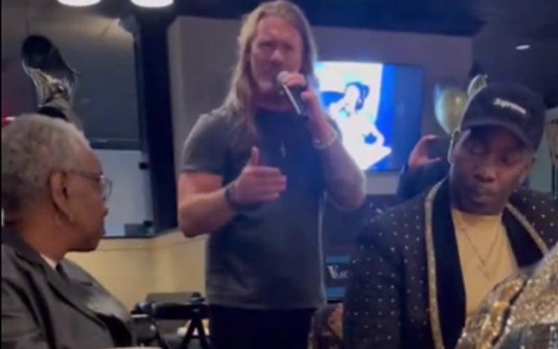 Chris Jericho Gives Heartfelt Speech for Swerve Strickland’s AEW Title Win at Dinner Party