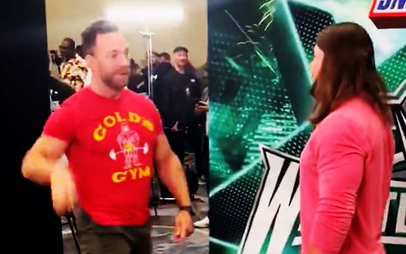 LA Knight Claims WrestleMania World Press Brawl With AJ Styles Wasn’t Planned