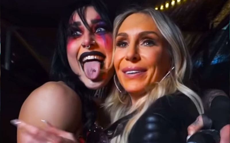 Rhea Ripley Shares A Moment With Charlotte Flair After WrestleMania 40 Saturday Victory