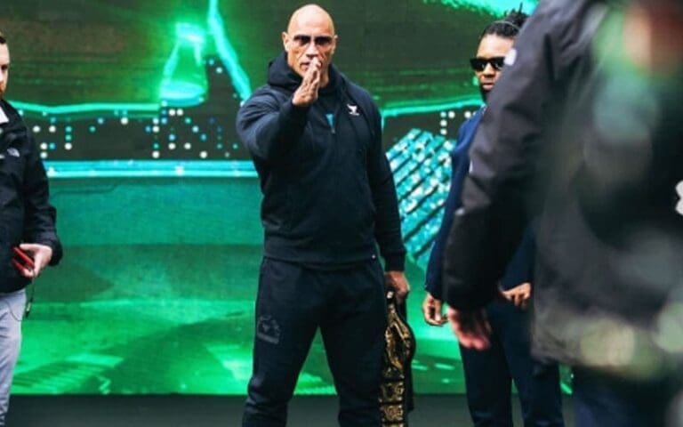 The Rock Responds to Tardiness Accusations with Behind-the-Scenes Photos from WrestleMania 40 Rehearsals