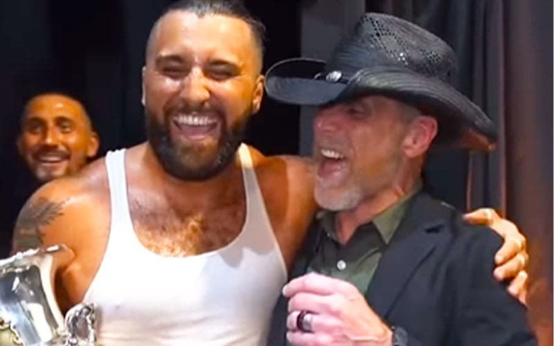 Tony D’Angelo Celebrates Heritage Cup Victory with Shawn Michaels After 5/14 WWE NXT