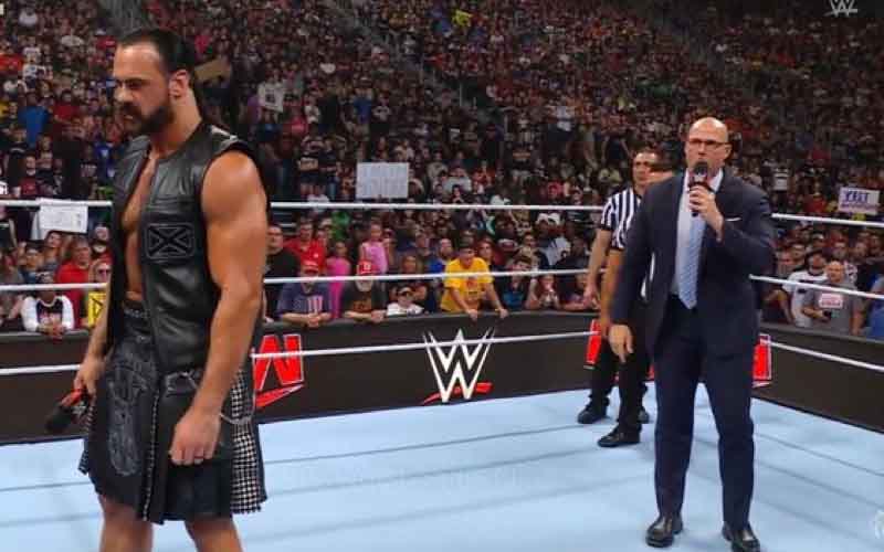 Adam Pearce Refuses To Lift Drew McIntyre's Suspension on 7/15 WWE RAW