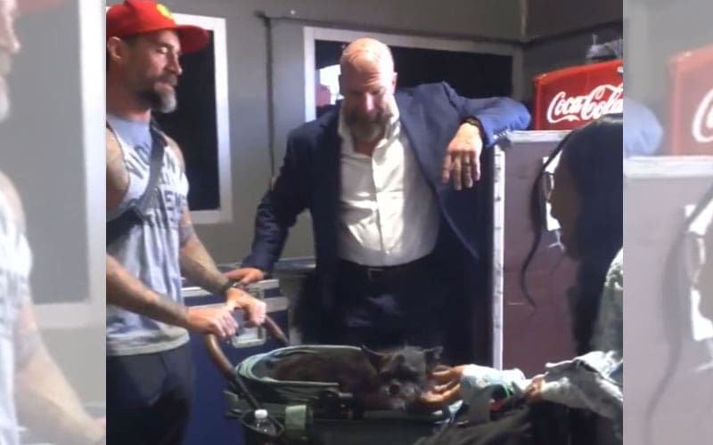 Triple H & Bianca Belair Welcome CM Punk’s Dog Larry Backstage In WWE