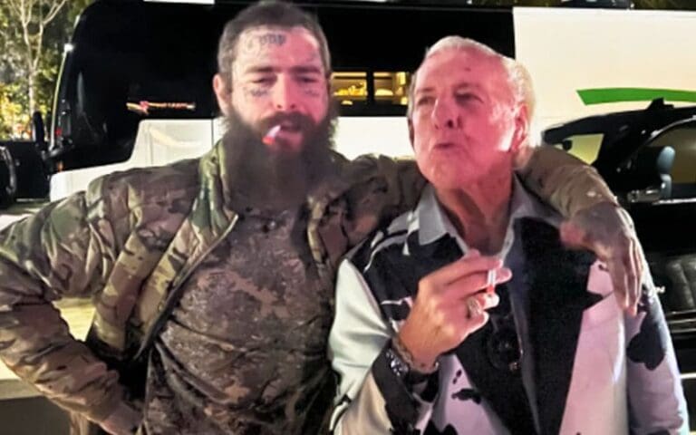 Ric Flair Links Up with Post Malone in Surprise Meeting