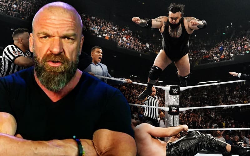 Triple H’s Reaction to Bronson Reed’s Dominance Over Seth Rollins with Six Tsunamis