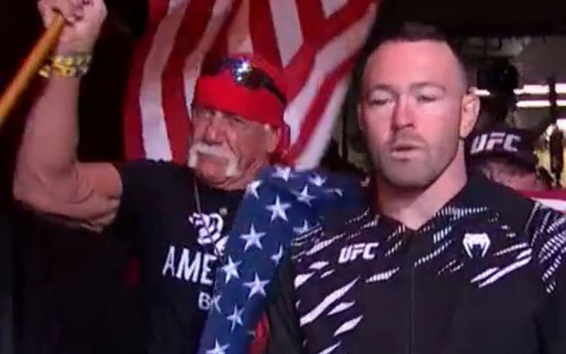 Hulk Hogan Joins Colby Covington’s Walkout at UFC Tampa Event