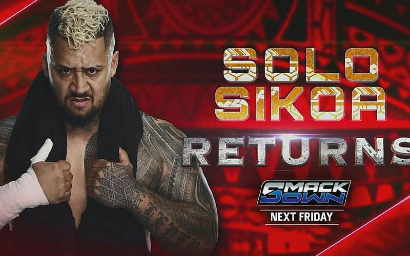 Solo Sikoa’s Return and Championship Match Booked for 1/17 WWE SmackDown