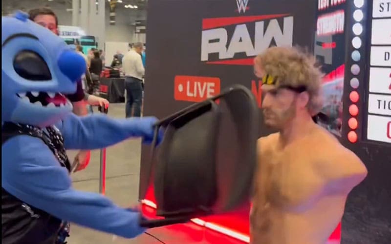 Stitch Smashes Logan Paul Dummy with Steel Chair at Fanatics Fest