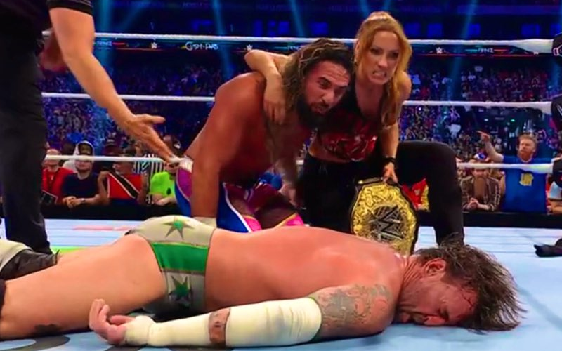 Becky Lynch Helps Seth Rollins Retain World Heavyweight Title At WWE Clash in Paris