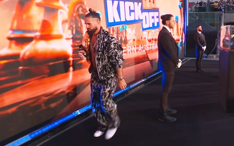 Seth Rollins Storms Off Stage During WWE Crown Jewel Kickoff Show