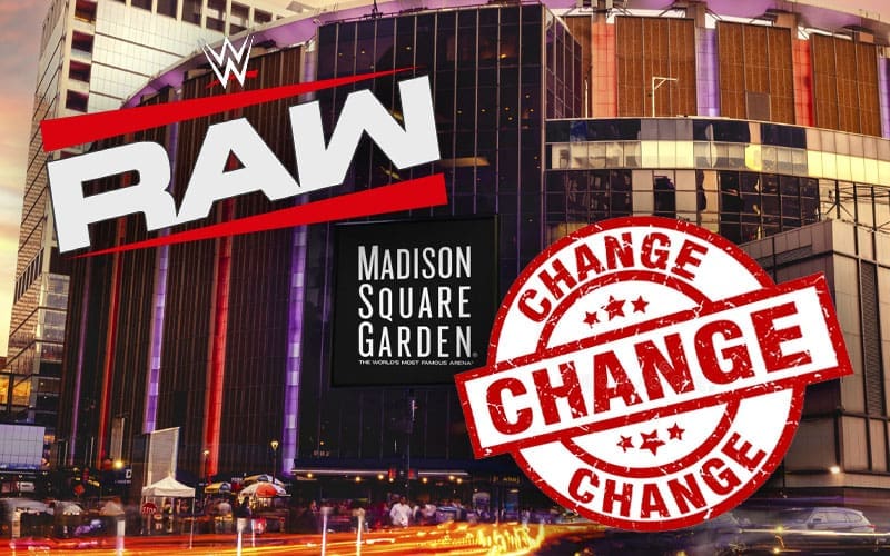 WWE Shakes Up Plan For RAW In Madison Square Garden